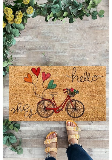 Bisiklet, Desenli Paspas, İç Ve Dış Kapı Önü Paspası,dijitalbaskı