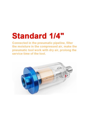 Mini 1/4 '' Su Yağ Ayırıcı Sıralı Hava Hortumu Filtresi E22638