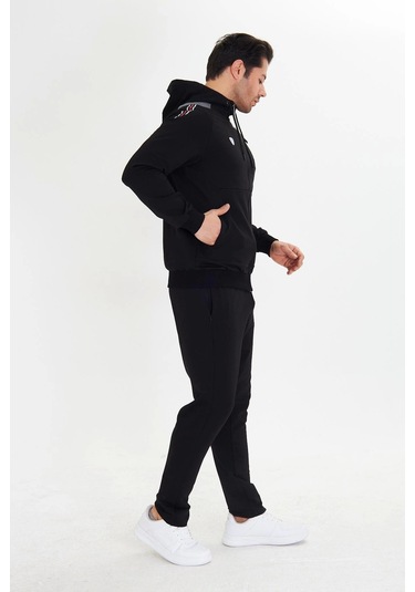 Moon Wear Fm 5745 Erkek Eşofman Takımı Siyah