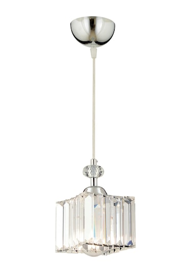 Kuğu Tekli Sarkıt Krom  Kristalli, Taşlı Modern Tasarım Kristal  Sarkıt Avize