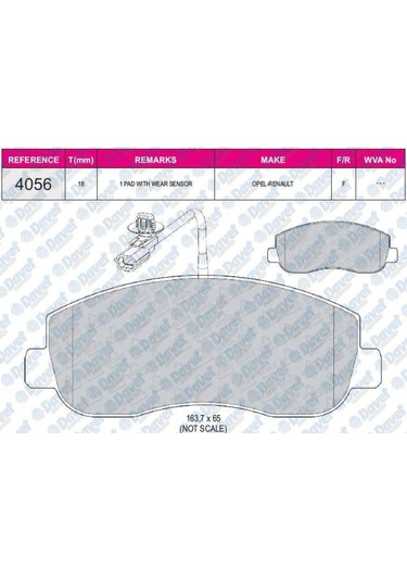 Fren Balatası On Renault Master Iıı 2.3dcı Opel Movano 2.3cdtı 2011