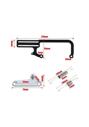Pazly Gm700r4 Gaz Kelebeği Kablo Montaj Braketi - Alüminyum, Siyah, Optimal Montaj Seti