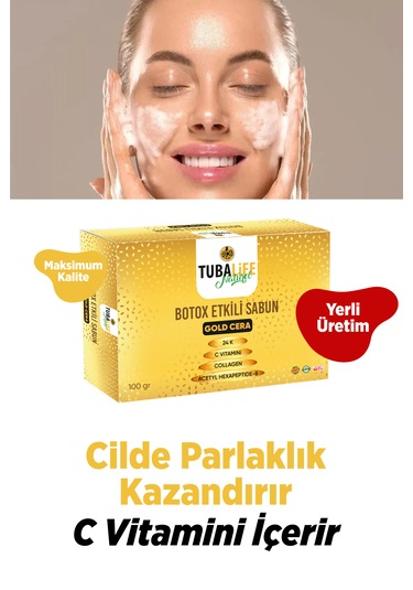 Tubalife Altın Parçacıklı Kırışıklık Karşıtı Sabun 100 G