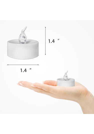 Maiyame 12 Adet Isı Beyaz Yanıp Sönen Plastik Led Mumlar İle Kaliteli Altın Delikli Kağıtlar, Gerçekçi Yanma Efekti, Romantik Ambiyans Oluşturucu Parti Ve Ev Dekorasyon Aleti Renkli