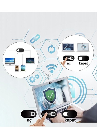 Web Kamera Kapatıcı - Ekstra Ince 0.7mm - Webcam Cover Gizliliğiniz Için Güvenli Kullanım