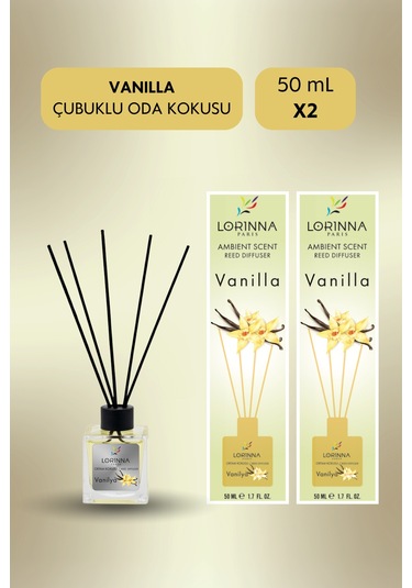 Vanilla Çubuklu Oda Kokusu Set 2x50 Ml Vanilla