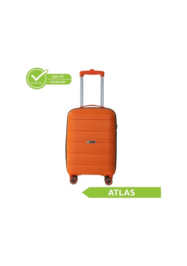 Vegmann Polipropilen Pp Atlas Turuncu Kabin Boy Valiz Turuncu