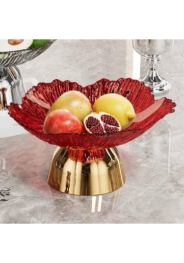 Bosphorusboutique02 Suntek Mutfak Tezgahı İçin Kaide Kasesi Meyve Sepeti Ev Kırmızı Kırmızı