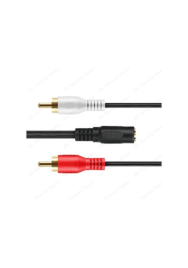Feriot 3.5mm Stereo Dişi (f) To 2 X Rca Erkek (m)  Ses Kablosu