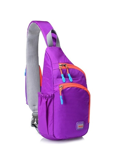 Outdoor Sporları İçin Rahat Ve Pratik Koşu Çantası, Bisiklet Ve Trekking Aktivitesine Uygun Mor