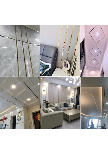 Duvar Çıtası Dekoratif 3 Cm Gold,Gümüş,Siyah (10 Mt)