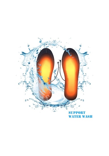 Ulzyvf Usb Şarjlı Isıtmalı Ayakkabı Tabanı - Kışlık Sıcak Tabanlık 5.5-9.5 Siyah Siyah