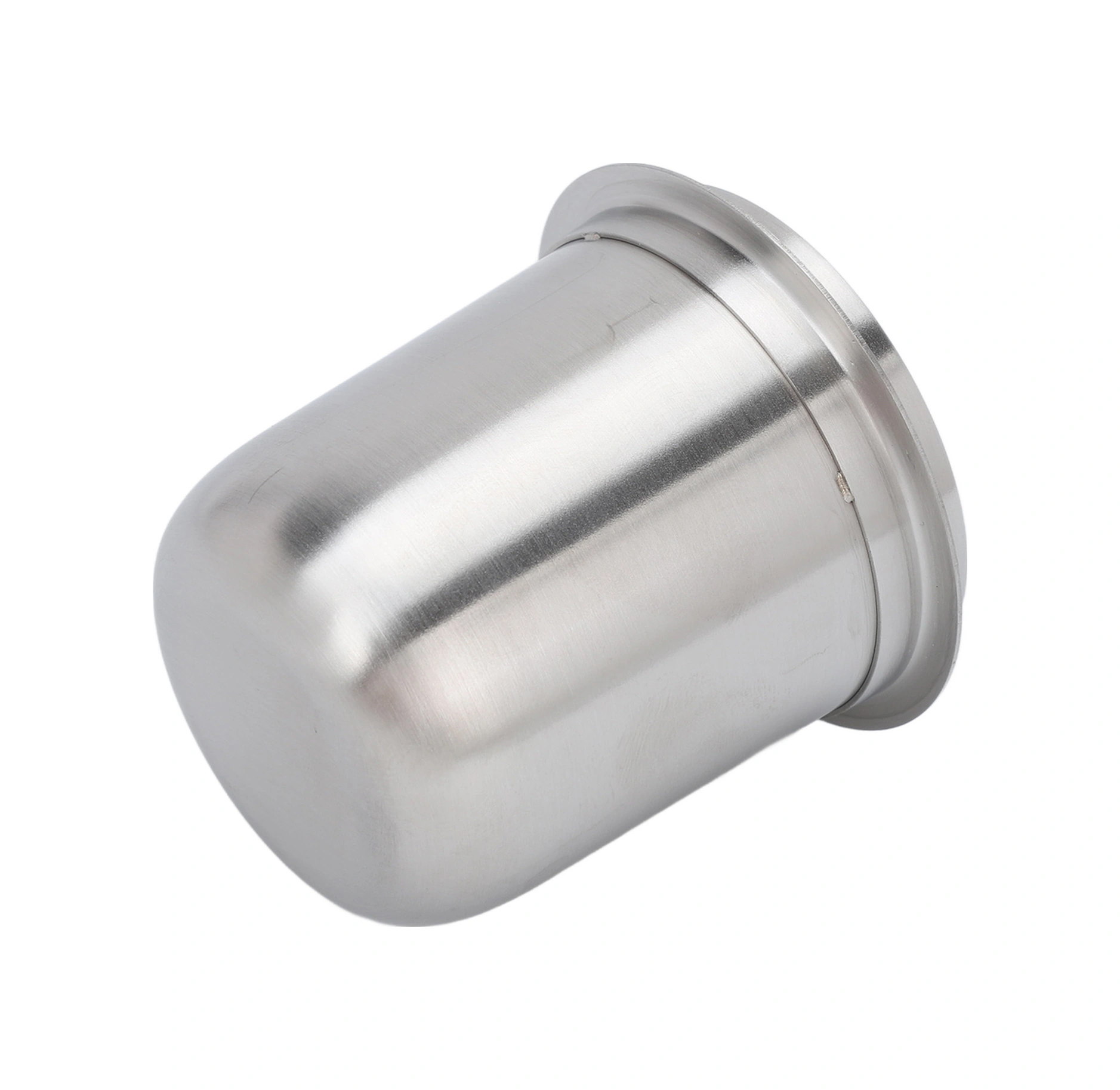 Fosenze Stainless Steel 150ml Kahve Toz Toplayıcı Kupa - 58mm İtalyan Kolu Uyumlu, Ellerden Bağımsız, Kolay Temizlenir Siyah - Gri