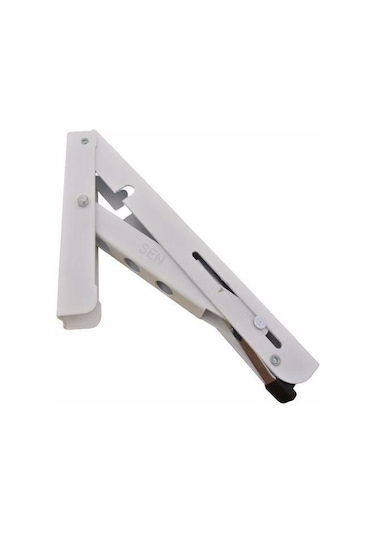 Gürçay Mandallı Katlanabilir Masa Konsolu 1 Çift Beyaz 40Cm