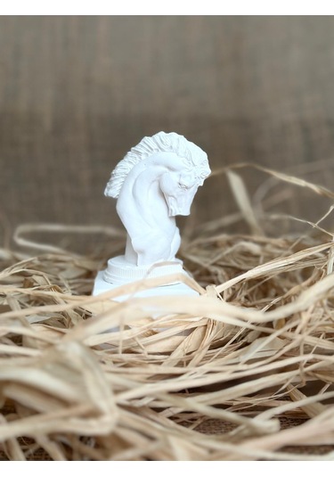 Satranç Atı Minimalist Dekoratif Heykel Obje, Ev Dekoru, Masa Dekoru