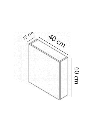 Tek Kapaklı Aynalı Banyo Dolabı Beyaz