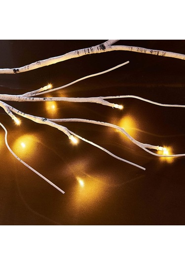 Uzaktan Huş Ağacı Işık Dize İle 48 Led Rattan Şube Işık 8 Mod Su Geçirmez Bükülebilir Şekil Oda Dekorasyon Sanat Işık, 1.8 M