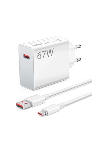Type-c 67 Watt Turbo Hızlı Şarj Aleti Xiaomi,realme,oppo 67w Destekleyen Type-c Cihazlar