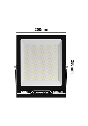 Cbtx Style-c 150w Projektör 6000-6500k Ip67 Su Geçirmez Dış Mekan Led Projektör