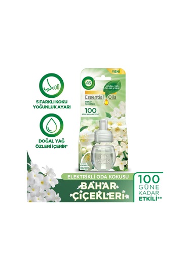 Air Wick Elektrikli Kit Oda Kokusu Temizlik Esintisi 19 ML + Elektrikli Yedek Lavanta 19 ML +  Bahar Çiçekleri 19 ML