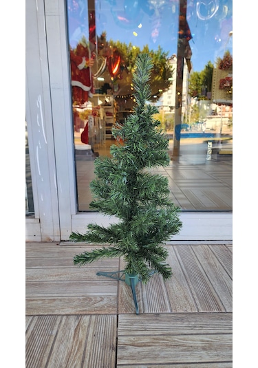 60cm Yılbaşı Ağacı Yeşil Çam Ağacı Plastik Ayaklı 1 Adet