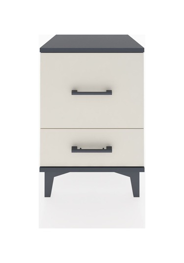 Hyperion Komodin 2 Çekmeceli 44x44x64 Antrasit-aytaşı Antrasit