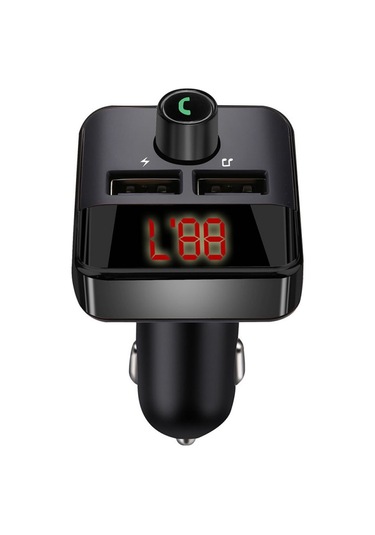 Dianziye Bt5.0 Araç Fm Transistörü - İkili Usb Şarj Cihazı, Mp3 Çalar, Elsiz Arama, Kaliteli Ses, Siyah