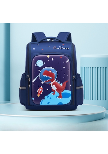 Zilinn 3d Büyük Boy Dinozor Çocuk Sırt Çantası, İlkokul Öğrencisi Kız Ve Erkek Çocuklar İçin 6-12 Yaş, Omurga Koruyucu, Karikatürlü Çift Omuz Çantası, Sırt Çantası, Öğrenci Sırt Çantası, Hediye. Desenli