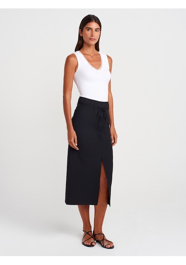 Dilvin 31778 Dantel Detaylı Top-beyaz Beyaz