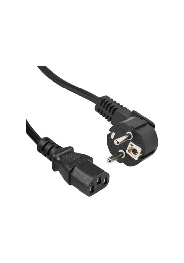 C13 Power Kablo Kasa Monitör Ekran Power Güç Kablosu - 0.5 mt