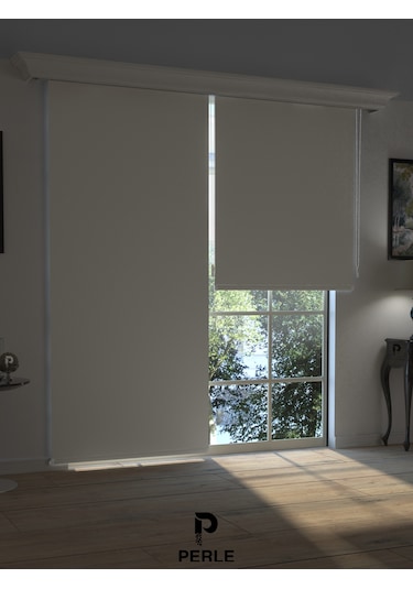 Beyaz Blackout Stor Perde Tam Karartma Yüksek Kalite Superblackout Beyaz