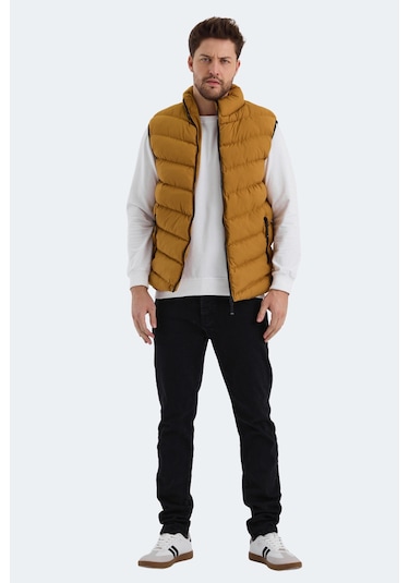 Slazenger HAMMER I Erkek Şişme Yelek Hardal Yelek