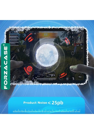 Forzacase Xiaomi Black Shark 5-5 Pro Uyumlu 5500 Rpm Kablolu Rgb Işıklı Manyetik Soğutucu Fan Fc560