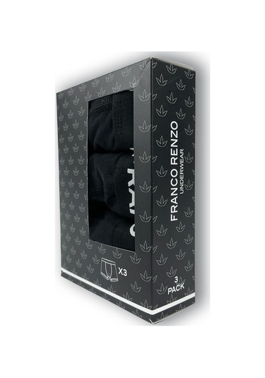 Franco Renzo Erkek 3'lı Lüx Kutulu Pamuklu Ve Likralı Boxer Bordo