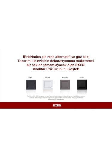 Exen Karell Beyaz Data Priz Jaksız Çerçeveli