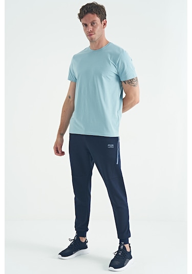 Air Jones Tommy Life Calvin Açık Mavi Basic Erkek T-shirt - 88245 Açik Mavi