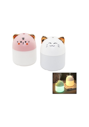 Hava Nemlendirici- Buhar Makine- Koku Giderici Usb Şarjlı- Işıklı