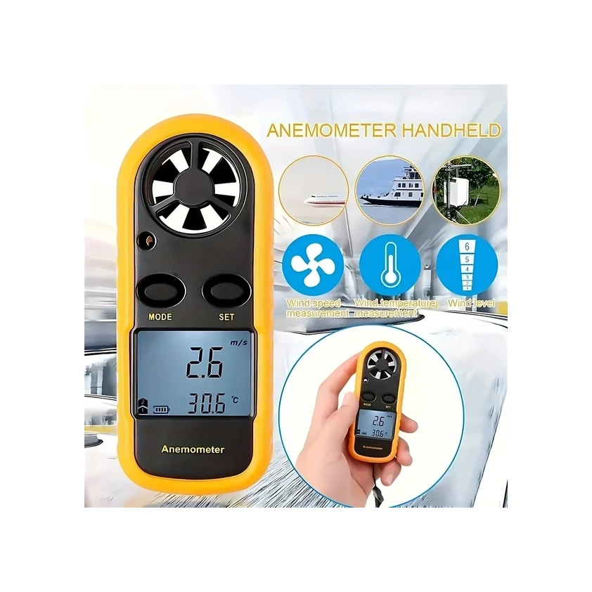Willowhaven Gm816 Dijital Anemometre, Endüstriyel Rüzgör Hızı Ve Sıcaklık Ölçer