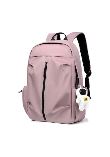 Ranyeek Su Geçirmez Anti-hırsızlıklı Çift Omuzlu Sırt Çantası, Büyük Kapasite, Seyahat/okul İçin, 7.9" Tablet Uyumlu, Astronot Figürlü, Pembe 9399 Çok Renkli