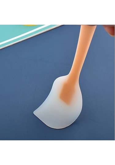 Honeybeeshop 1 Adet Yarı Saydam Multifonksiyonel Silikon Krem Spatulası Mavi Mavi