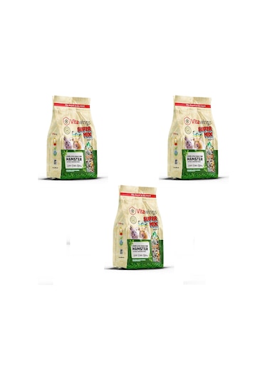 Vitawings Süper Mix Menü Hamster Yemi 400 Gr 3 Adet