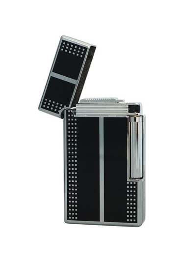 Tek Torch Pürmüz Siyah-gümüş Puro Çakmağı - Tr4505