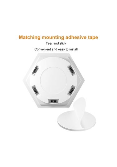 Geeksen Duvar Lambası Yaratıcı Gece Lambası Led Yatak Odası Dekoratif Altıgen Modül Petek Modelleme Lambası Başucu Arka Plan Işıkları Çok Renkli