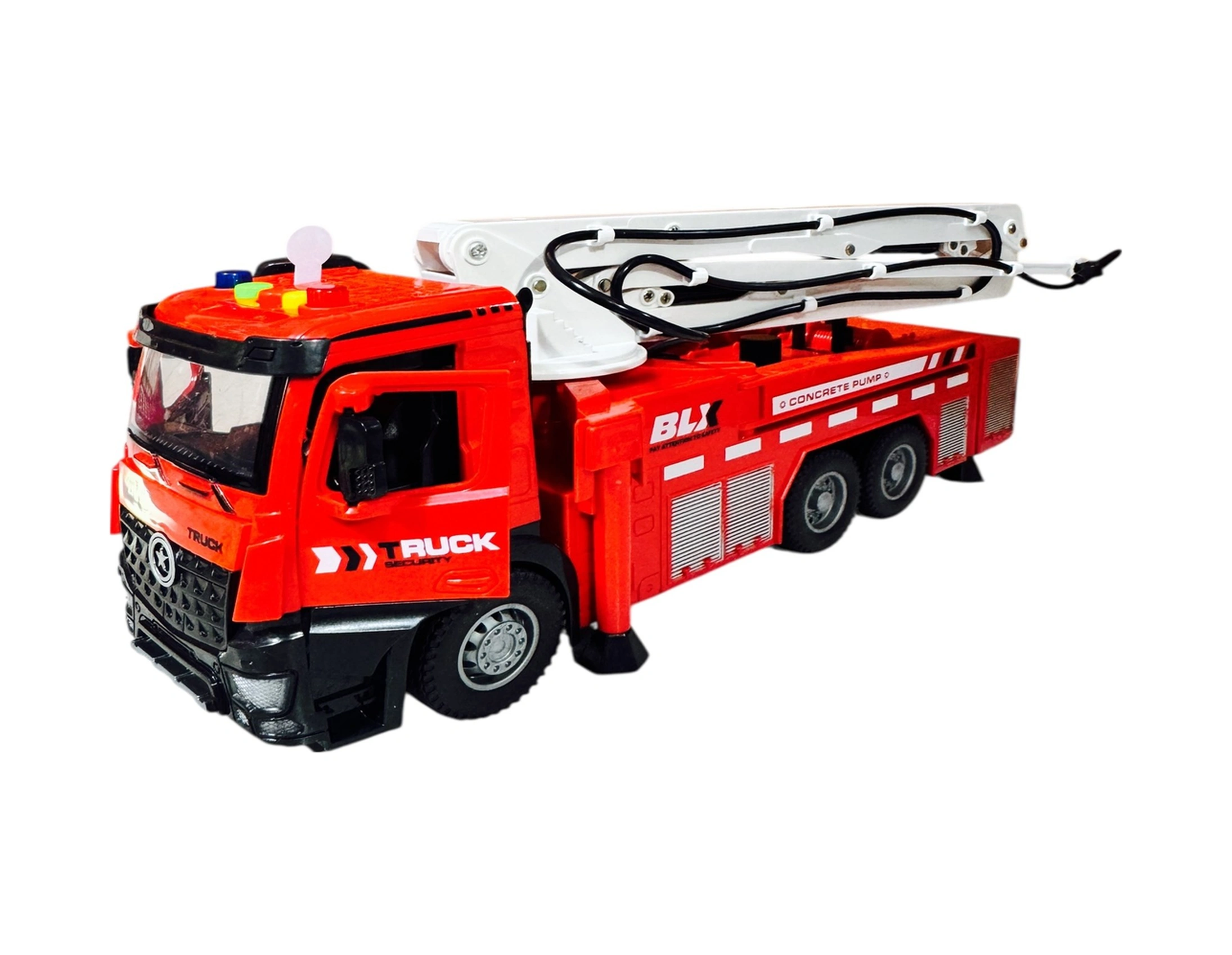 Sürtmeli Sesli Işıklı Su Atan İtfaiye Aracı 33 Cm Kapıları Açılır Kırmızı