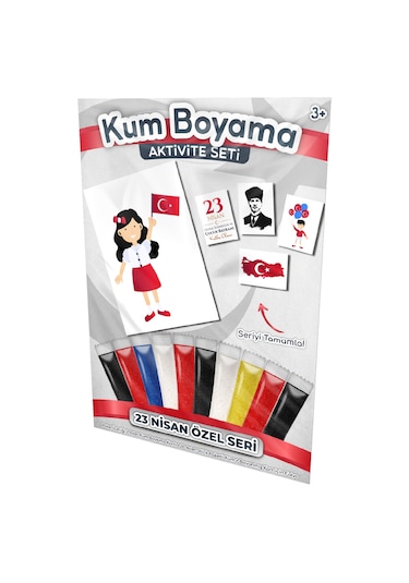 Ayşe Kutlamalarda 23 Nisan Özel Kum Boyama Aktivite Seti