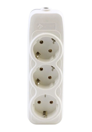 3'lü Grup Priz Topraklı Klemensli Kablosuz