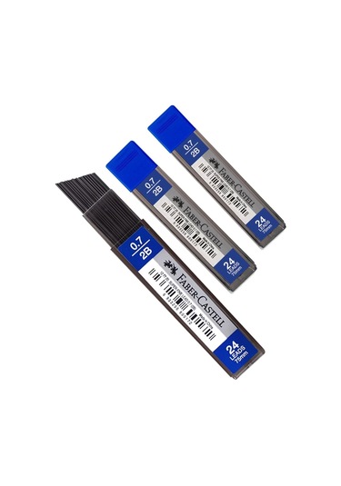 Faber Castel 2B 0.7 Mm 24 Kalem Ucu 60 Mm 3 Adet