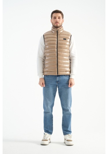 Shooter Sportswear Erkek Parlak Yelek Luxe Bej Bej