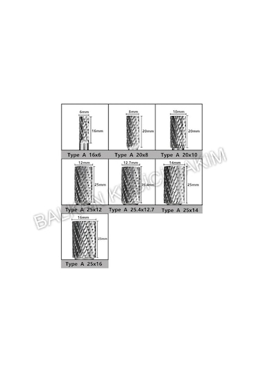 3MM KARBÜR KALIPÇI FREZE ELMAS TAŞLAMA FREZE UCU B TİPİ