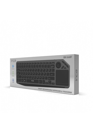 Ibk-566bt Bluetooth+ 2.4g Touchpad Sılent Rechargeable Klavye